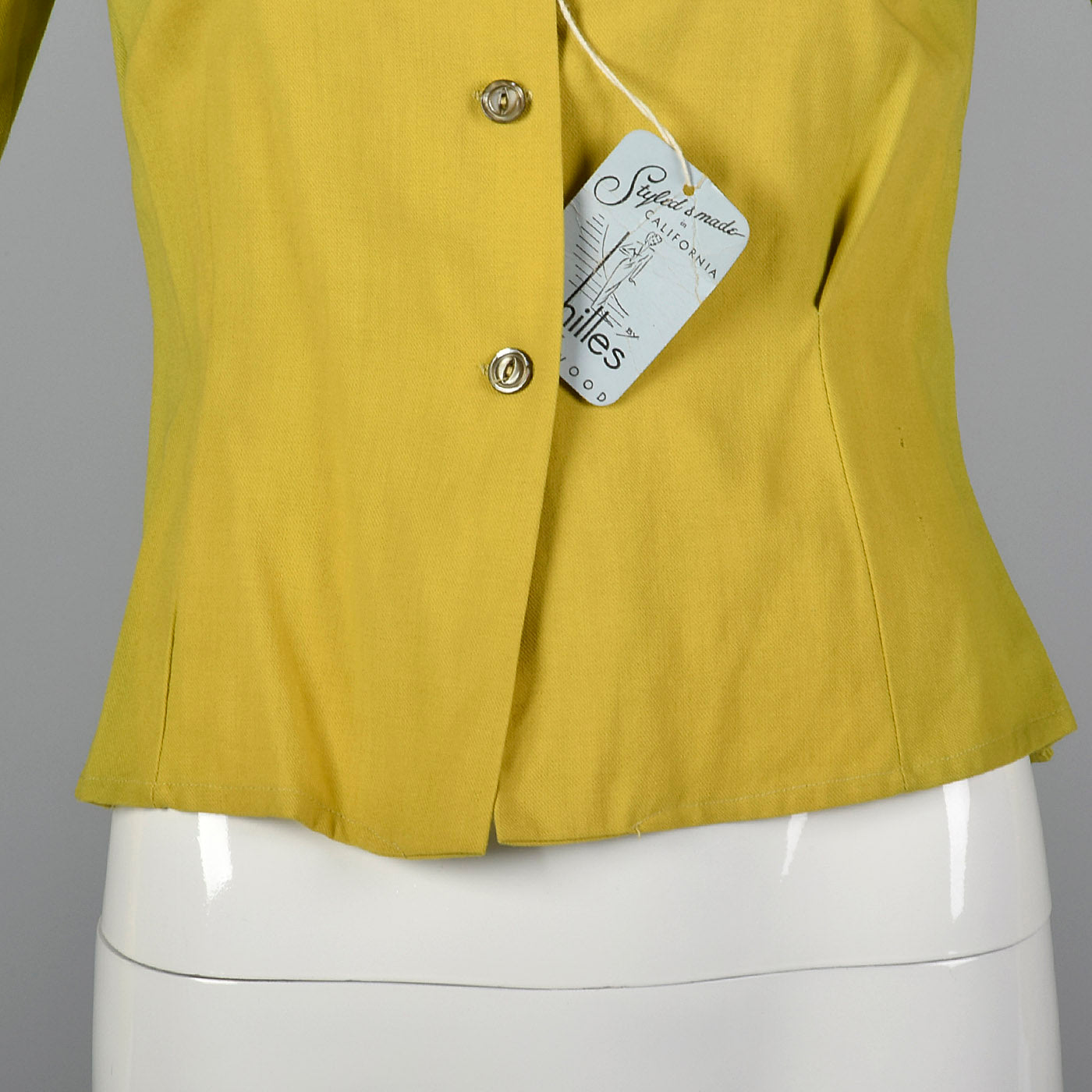 1940s Deadstock Wool Gabardine Shirt