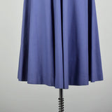 1950s Pauline Trigere Fit and Flare Blue Summer Dress