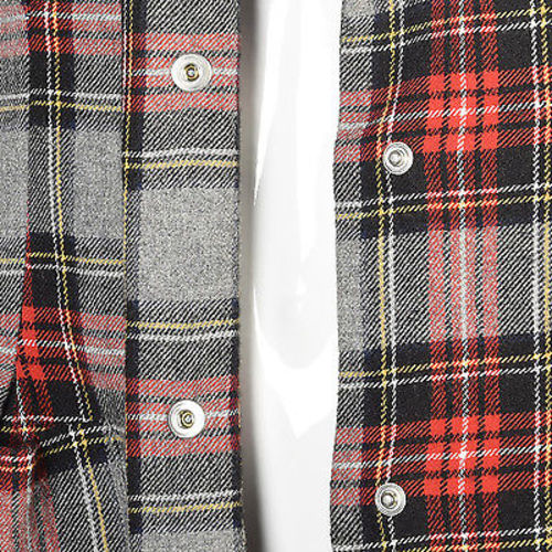 1990s Vivienne Westwood Anglomania Fitted Tartan Plaid Jacket with Extra Long Sleeves
