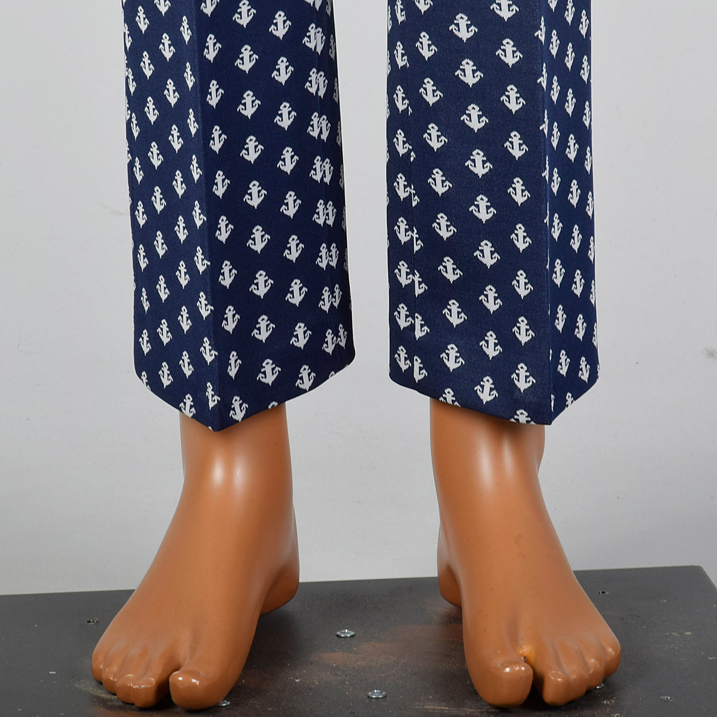 1970s Mens Deadstock Nautical Pants with Anchors