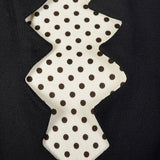 Large 1960s Black and White Polka Dot Dress Set