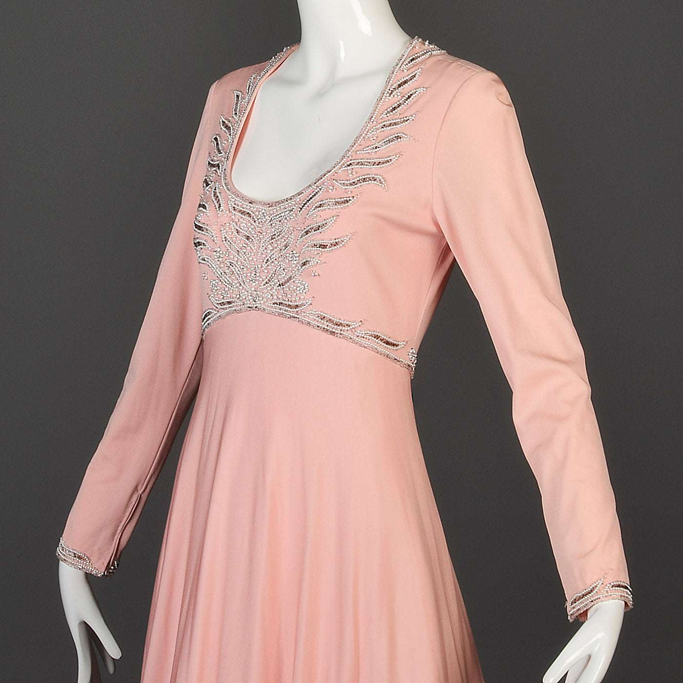 1960s Victoria Royal LTD Pink Formal Gown