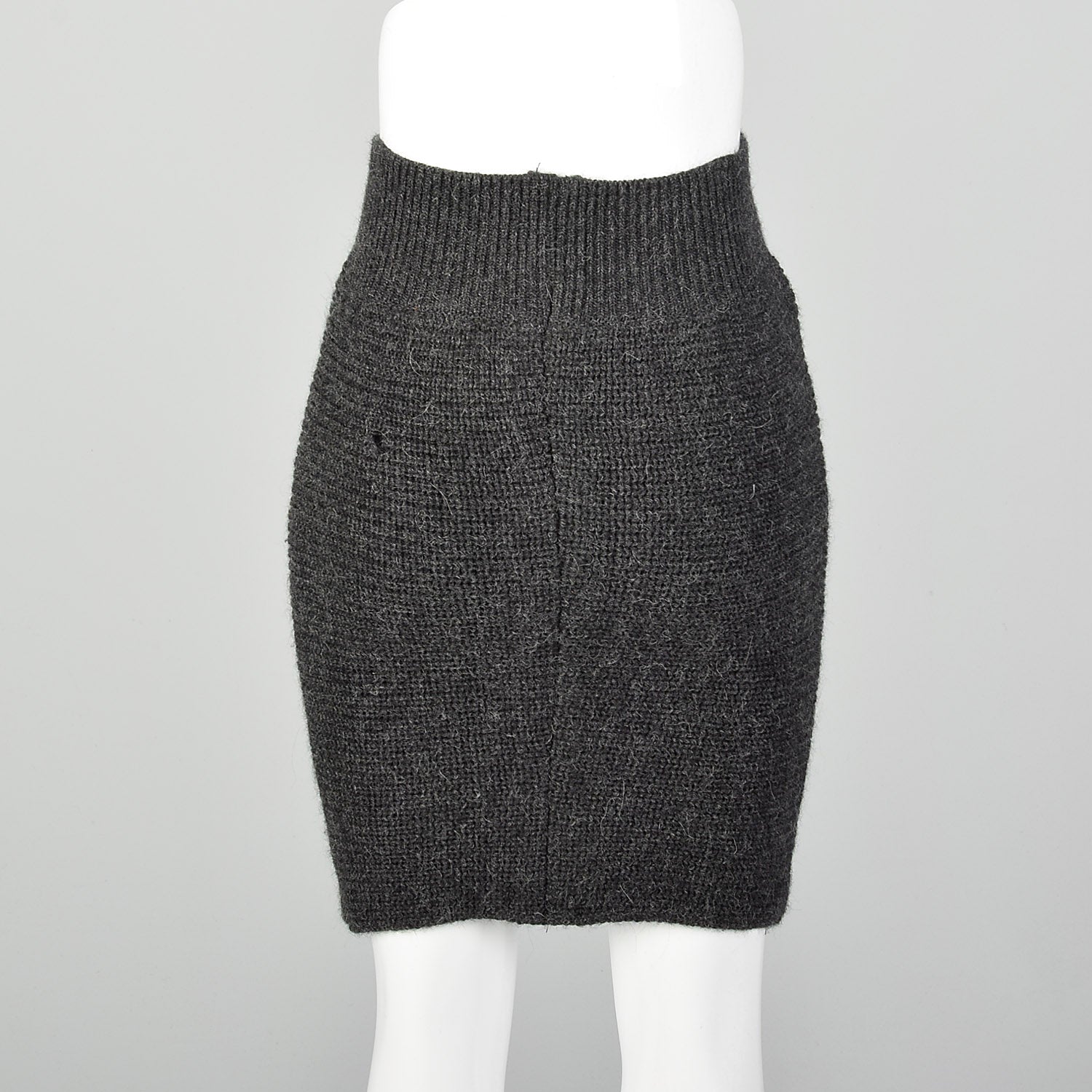 XS Chloé Gray Knit Mini Skirt