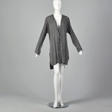1990s Grey Tunic Style Cardigan