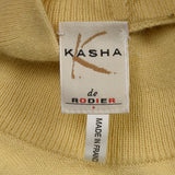 Kasha de Rodier 1980s Lightweight Cream Mockneck Sweater