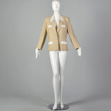 Large Hermés 1970s Tan Blazer