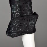 1950s Black Dress Set with Lace Overlay