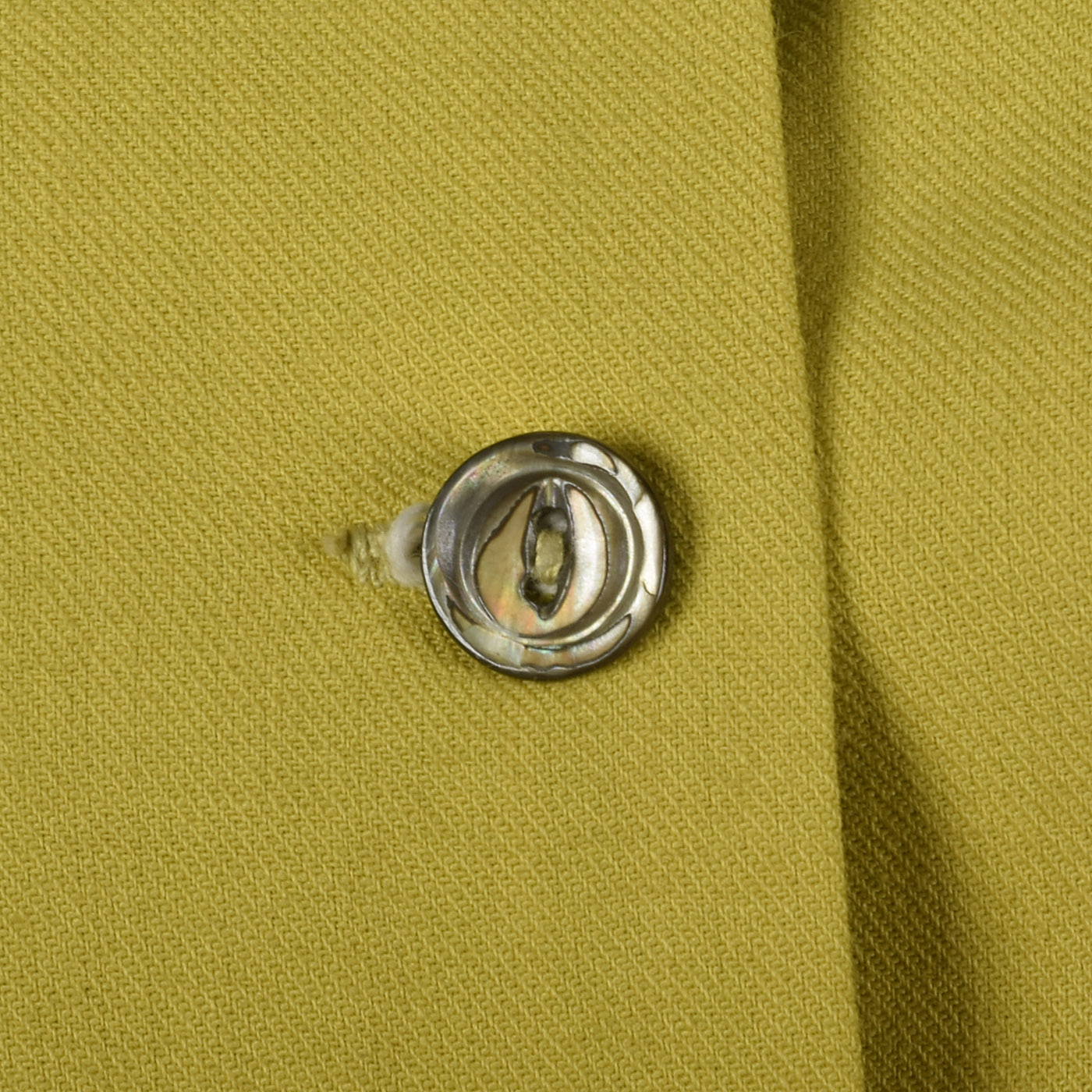 1940s Deadstock Wool Gabardine Shirt