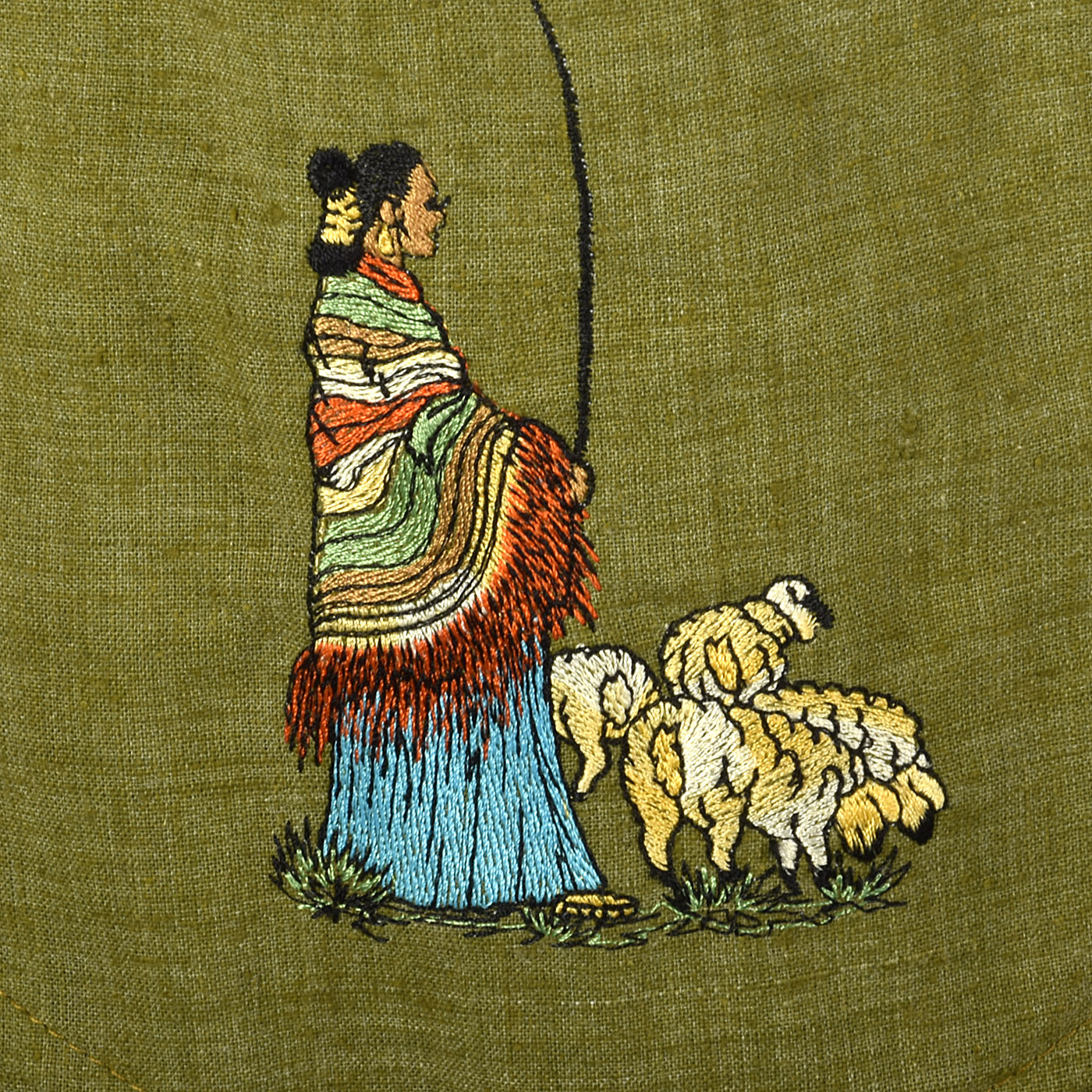 1960s Deadstock Novelty Sheepherder Dress