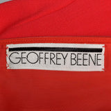 Iconic 1960s Geoffrey Beene Red Babydoll Tuxedo Mini Dress