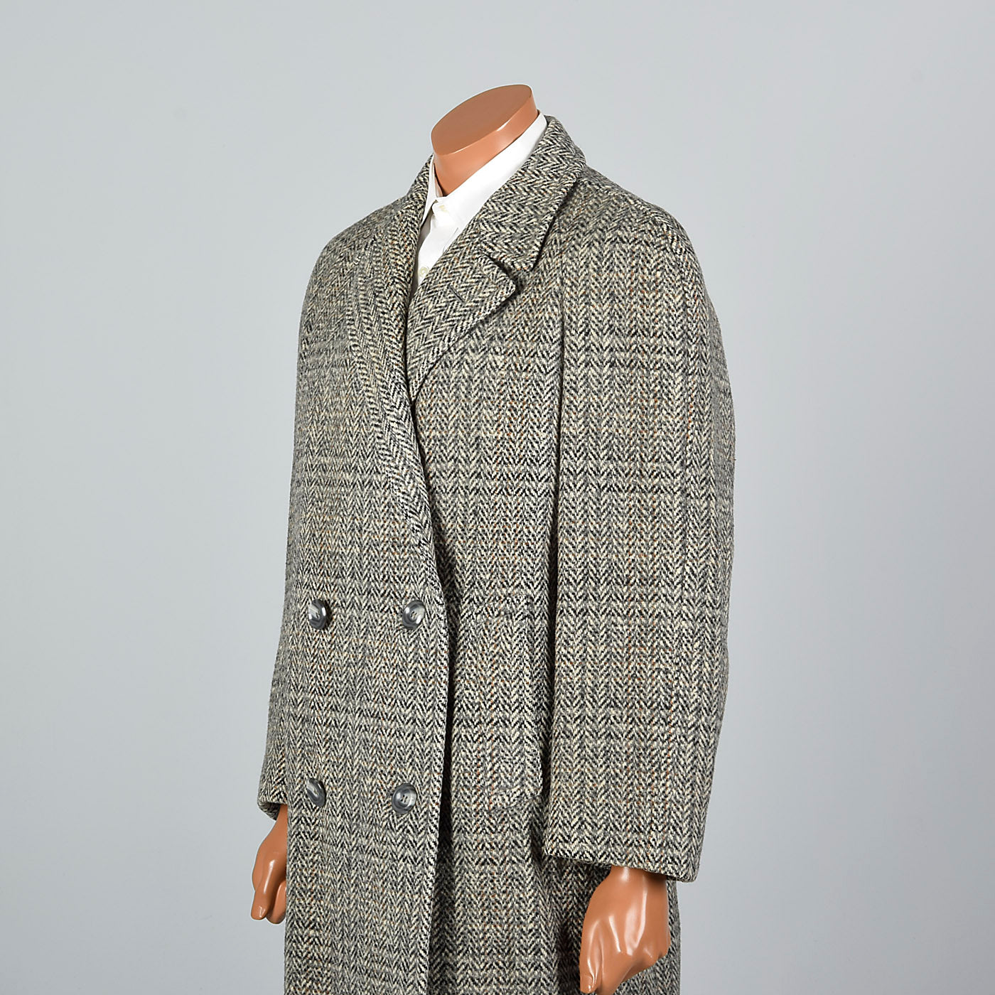 1950s Mens Wool Tweed Frankfurt Coat