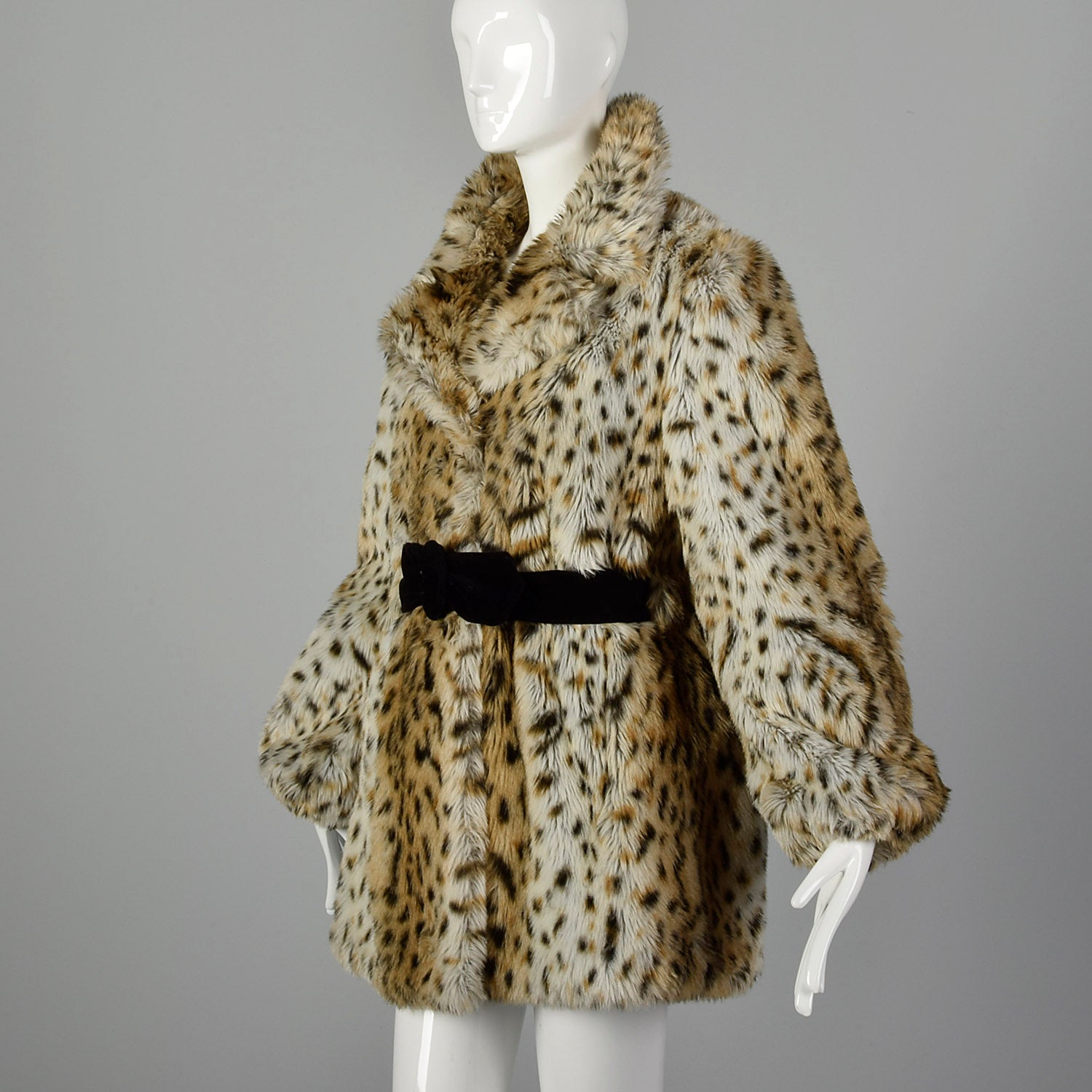 Sportowne Faux Fur Swing Coat