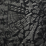 Large 1990s Escada Black Fringe Jacket Goth Sheer Lace Cardigan