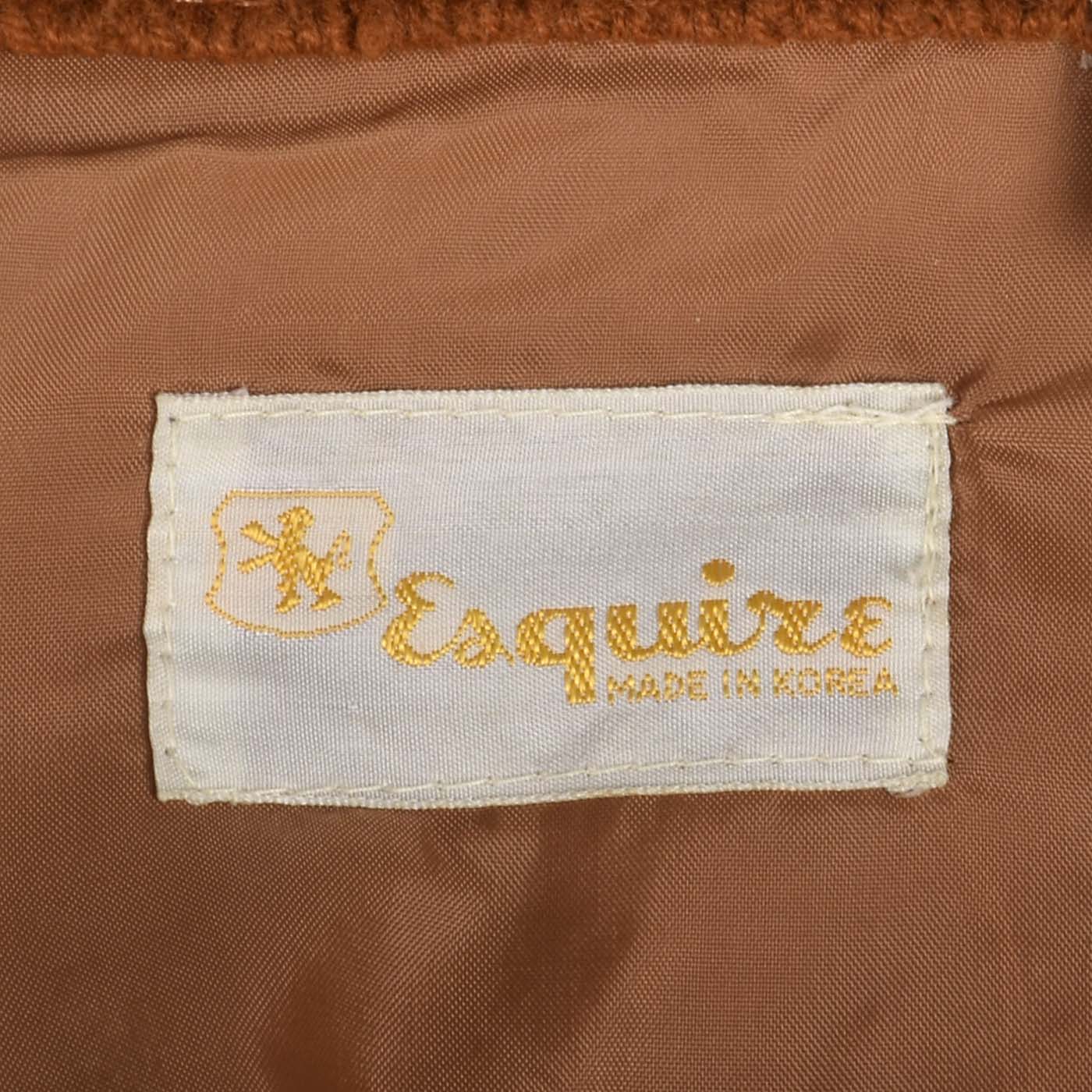 XL 1970s Brown Suede Jacket with Knit Sleeves