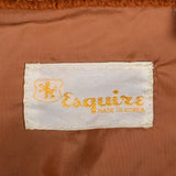 XL 1970s Brown Suede Jacket with Knit Sleeves