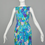 Green, Purple, Blue Floral Maxi