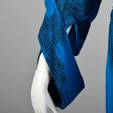 2000s Stella McCartney Blue Print Silk Dress