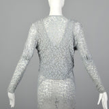 Small 1930s Blue Lace Dress and Jacket Set