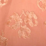 OSFM 1920s Pink Silk Devoré  Marabou Feather Trim Bed Jacket