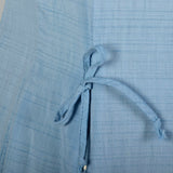 Large 1950s Dress Blue Swiss Dot Collar Casual Day Dress