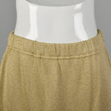 Medium St John Collection 1990s Gold Knit Skirt