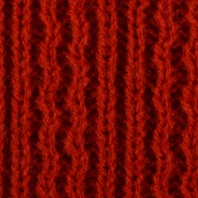 1960s Men's MOD Bright Red Pullover Sweater with White Trim