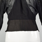 Medium 1930s Sheer Black Shirt