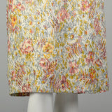 Small 1960s Shayne of Miami Floral Lurex Cocktail Dress