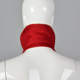 1970s Geoffrey Beene Red Wool Maxi Dress