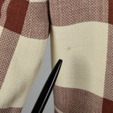 XS Salvatore Ferragamo Beige and Brown Plaid Blazer