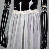 1970s White Maxi Skirt Costume Petticoat