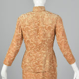 1960s Burnout Silk Velvet Dress Set