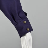 XS Guy Laroche 1980s Plumb Purple Skirt Suit