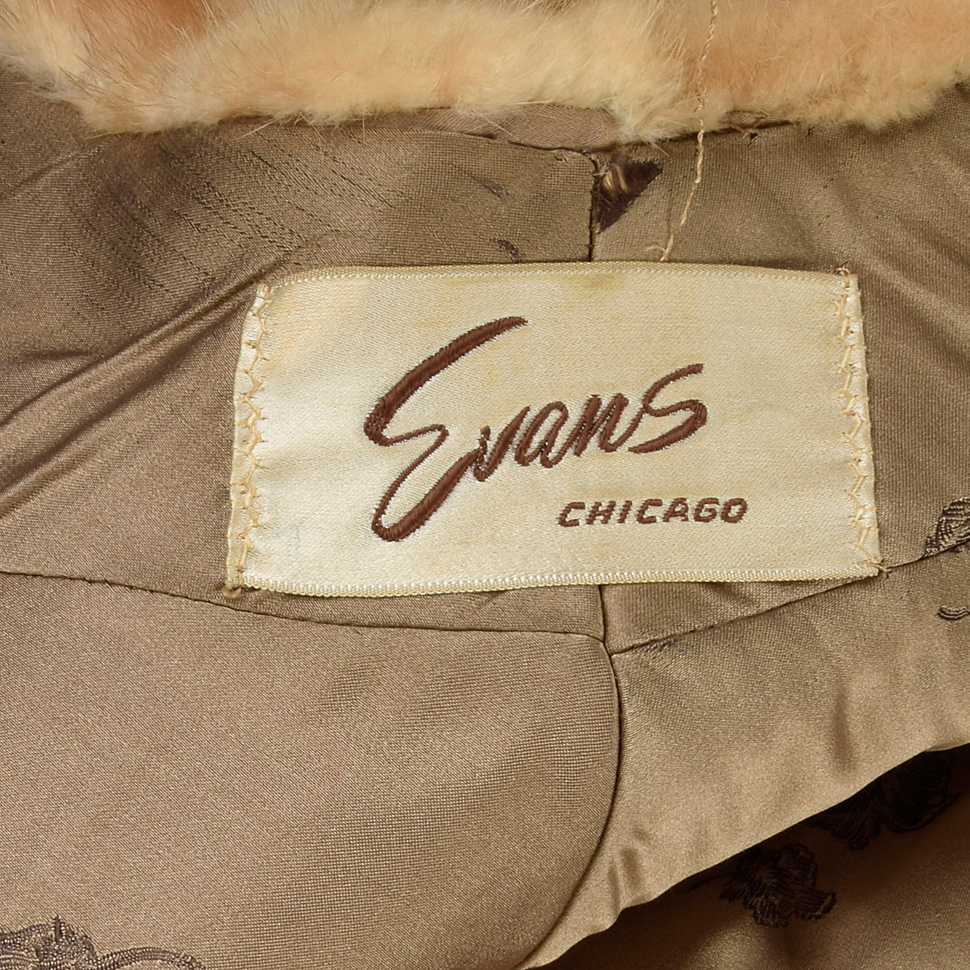 1950s Mink Stole with Pockets