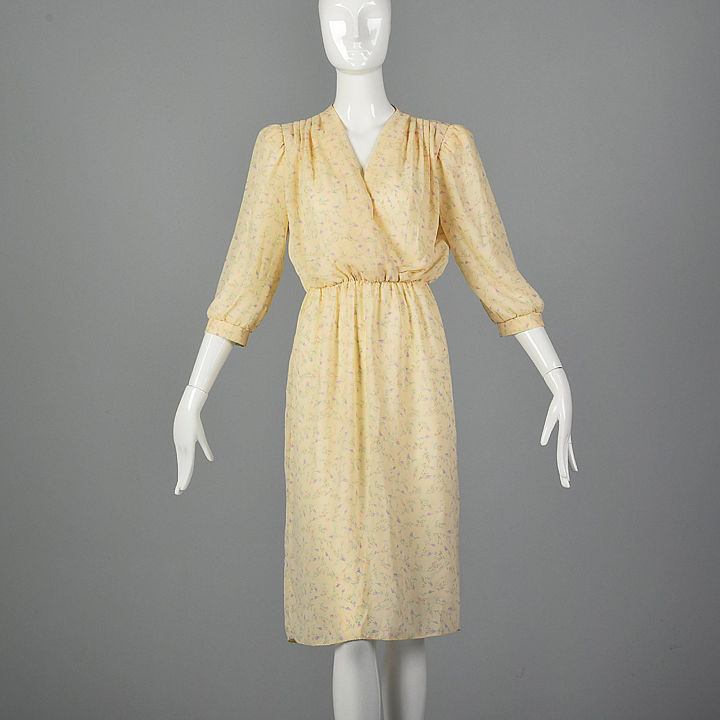 1970s Diane Von Furstenberg Floral Dress