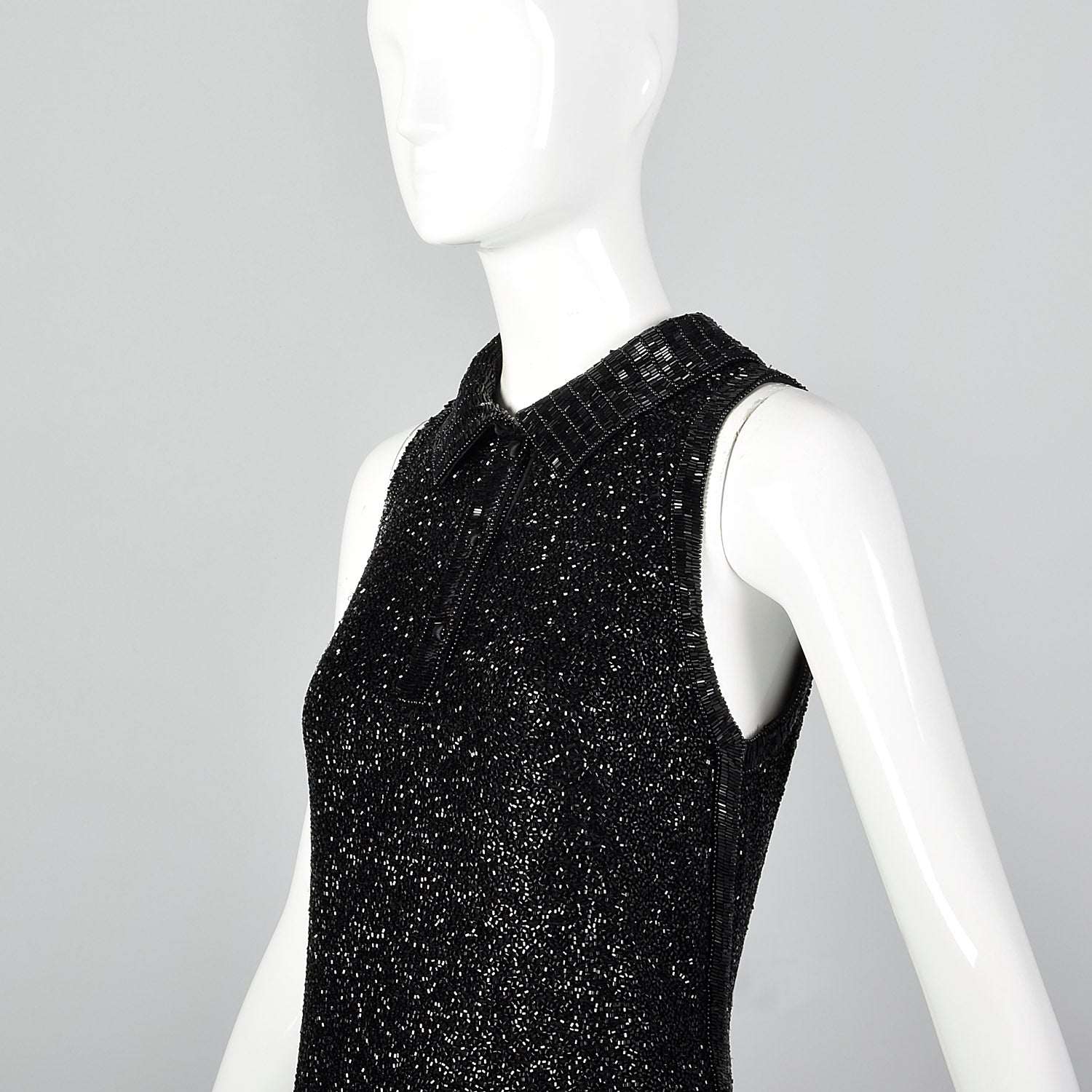 Medium Bob Mackie 1980s Heavily Beaded Black Dress