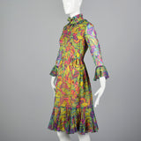 1960s Bright Psychedelic Dress