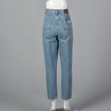 1990s Mom Jeans Medium Wash with Tapered Leg