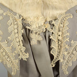 XXS 1890s Victorian Wool Challis Bodice