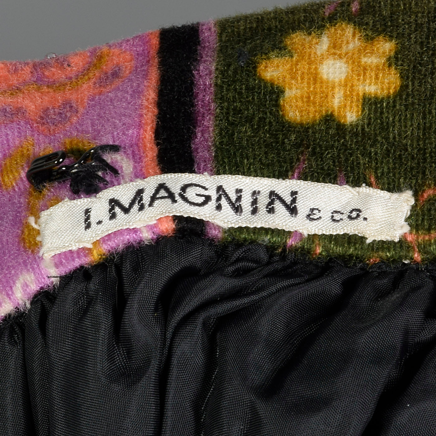 XS I Magnin 1970s Two Piece Dress Set