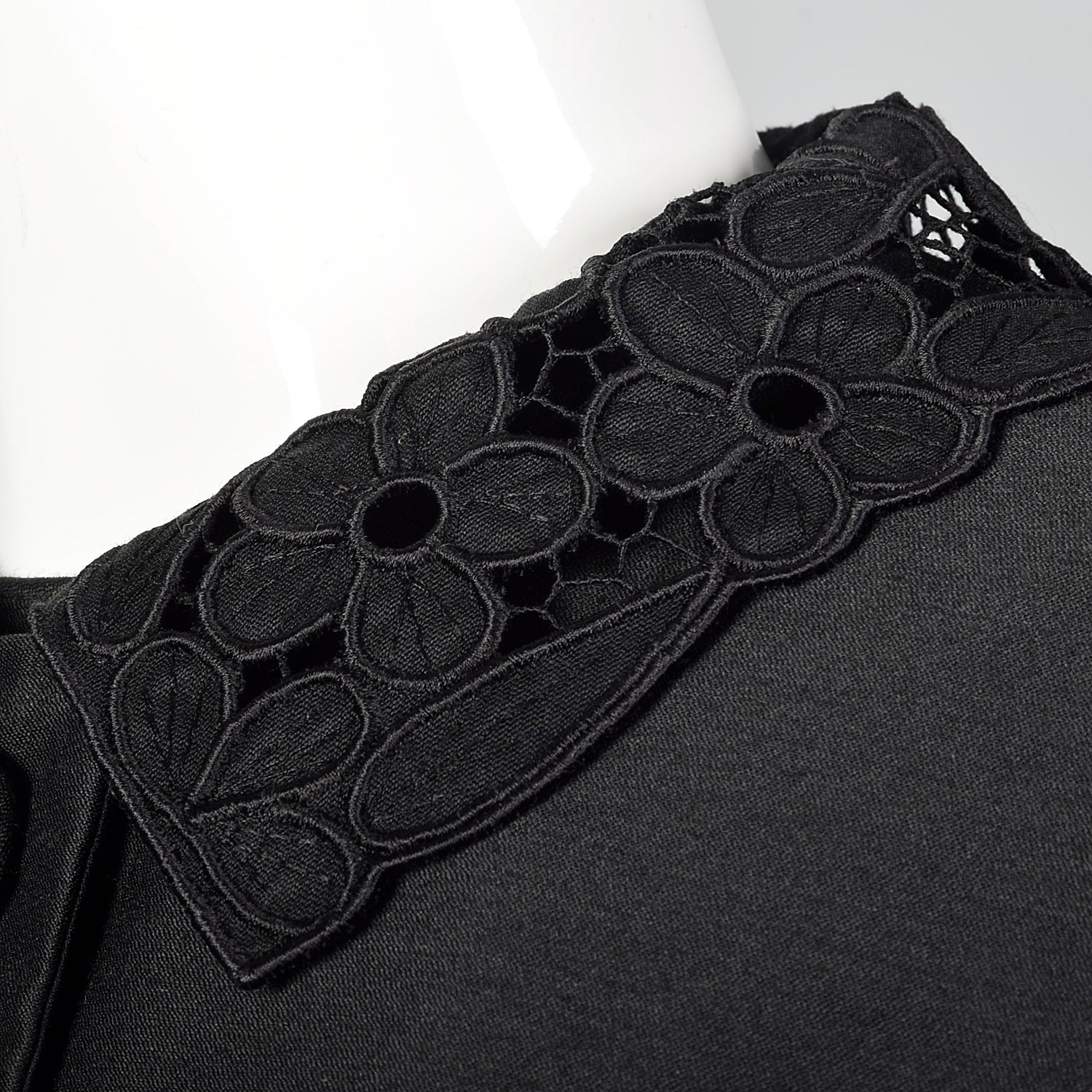 1960s Black Three Piece Skirt Set