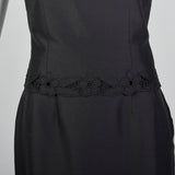 1960s Black Three Piece Skirt Set