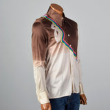 1970s Nik Nik Rainbow Cameo Disco Shirt