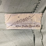 Medium 1950s Dress Designer Sage Green Lightweight Silk Long Sleeve
