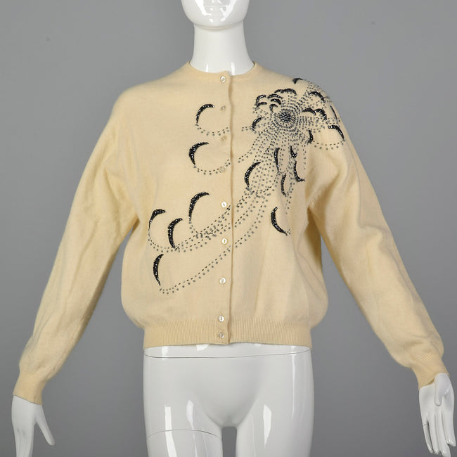 1950s Beaded Cashmere Cardigan