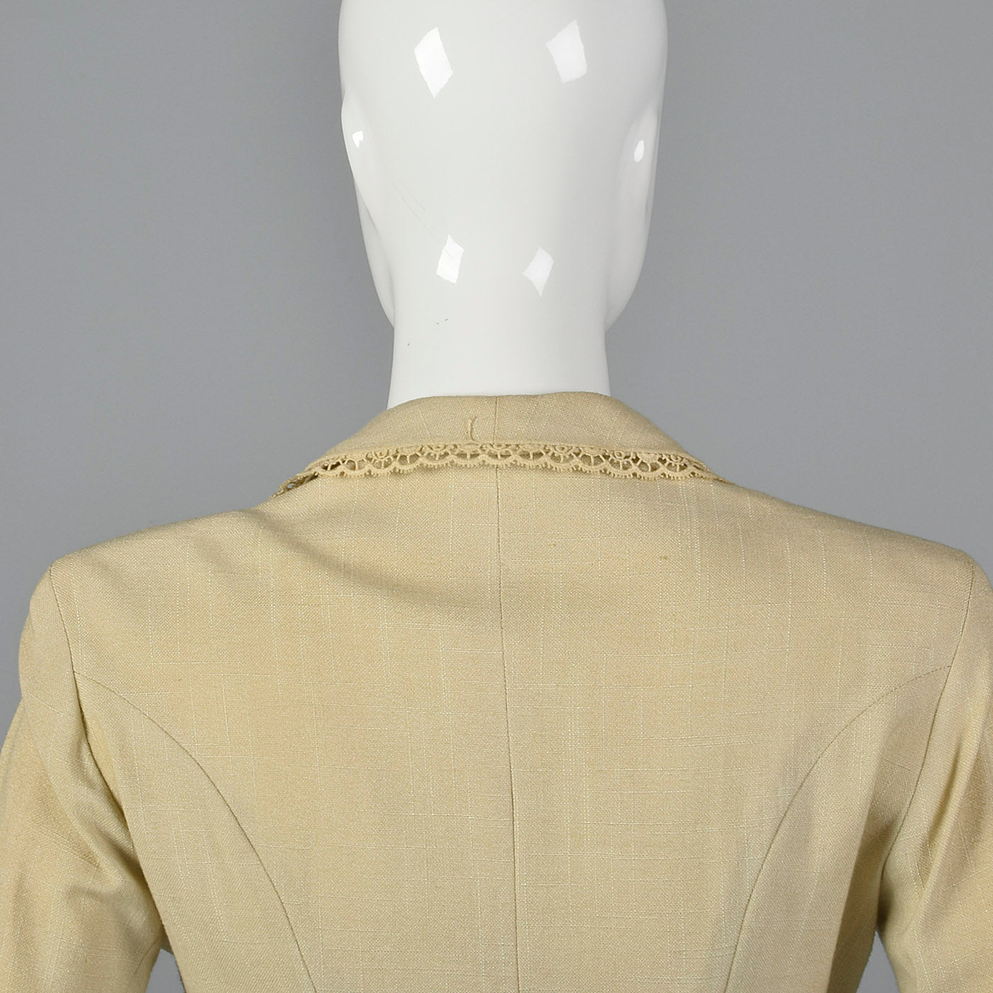 1950s Linen and Lace Jacket