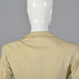 1950s Linen and Lace Jacket