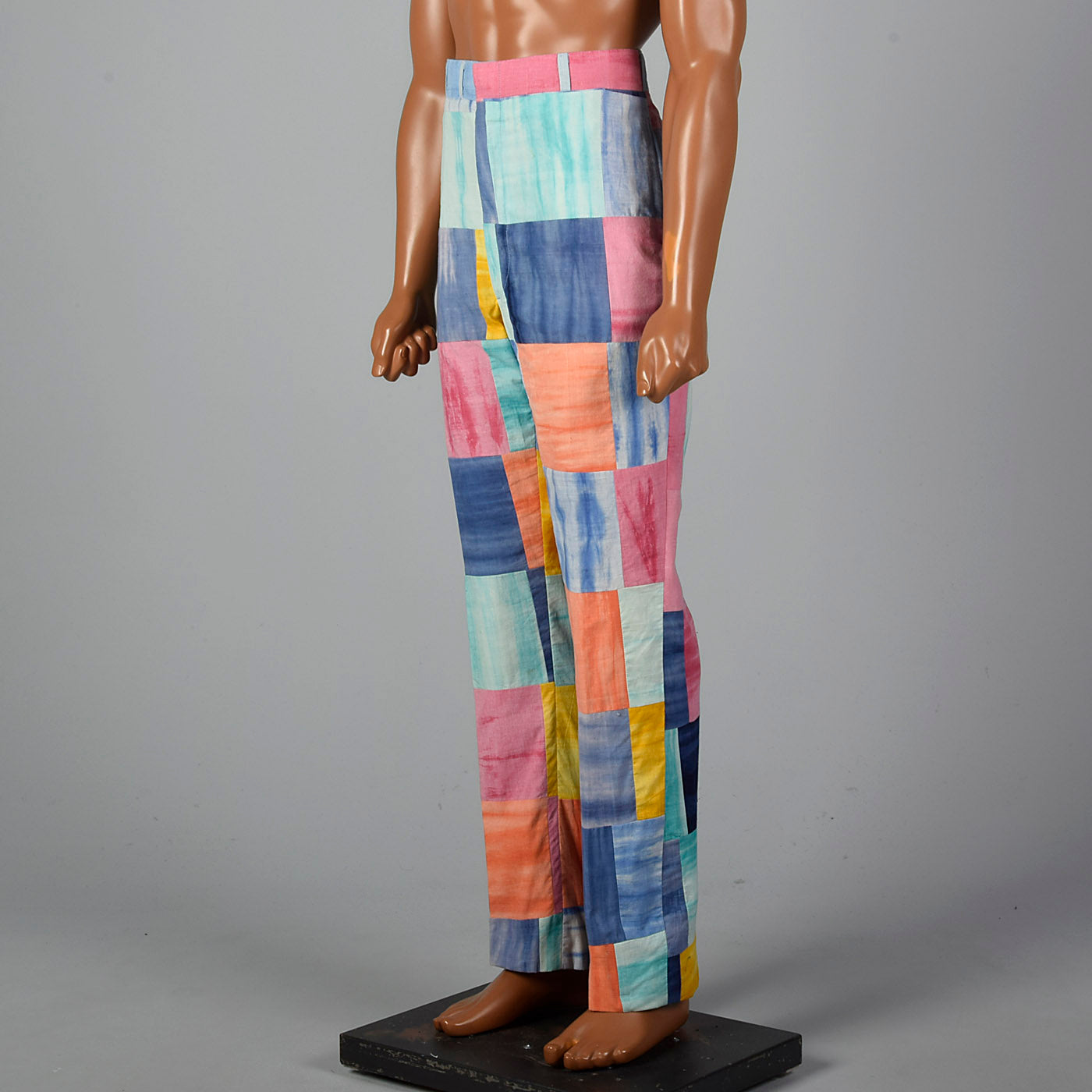 1970s Mens Patchwork Pants
