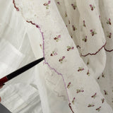 Large 1860s Tiered Embroidered Skirt