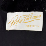 1990s Long Black Vest Top